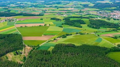 Bild: mür
Auf Teilen dieser freien Fläche im Südwesten von Windischeschenbach (rechts im Bild) würden zwei Unternehmen gerne einen Windpark bauen.