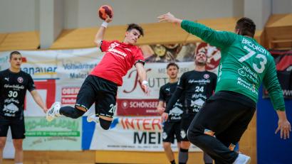 Archivbild: Günter Uschold
Bastian Meck (am Ball/Szene aus einem früheren Spiel) traf sechs Mal in Eckental. Am Ende reichten auch diese Tore nicht.