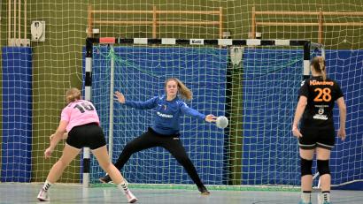 Archivbild: Hubert Ziegler
Torhüterin Linda Müller war beim HG Amberg ein sicherer Rückhalt.