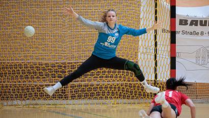 Bild: Guenter Uschold
Torfrau Marie Fichtinger möchte zum Saisonabschluss weniger Gegentore kassieren als beim 19:28 im Hinspiel in Bamberg.