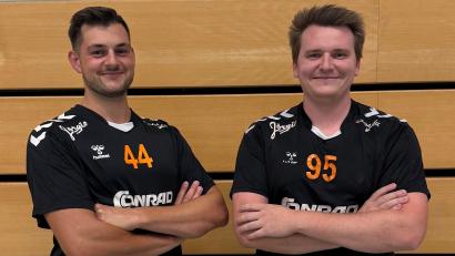 Bild: zyz
Adrian Meta (links) und Leo Maiwald laufen künftig wieder für die HG Amberg auf.