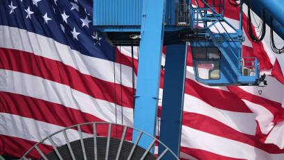 Bild: Matt Slocum/AP/dpa
Der Supreme Court verhandelt über Trumps Zölle.