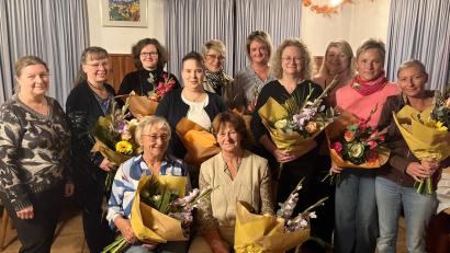 Bild: Claudia Kraus
Die geehrten Mitarbeiterinnen mit Einrichtungsleiterin Rita Gilch.