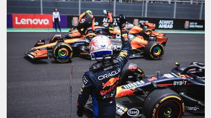 Bild: Ettore Chiereguini/AP/dpa
Kann Verstappen das McLaren-Duo in Brasilien wieder schlagen? (Archivbild)