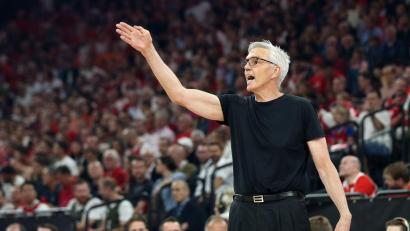 Bild: Matthias Stickel/dpa
Bayern-Trainer Gordon Herbert gewann mit seinem Team auch bei Paris Basketball. (Archivbild)