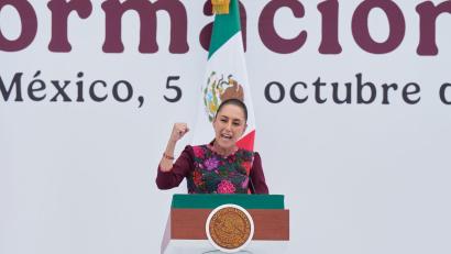 Bild: Fernando Llano/AP/dpa
Mexikos erste Präsidentin will mehr gegen sexuelle Belästigung tun. (Archivbild)