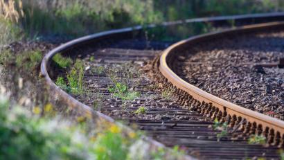 Bild: Jens Büttner/dpa-Zentralbild/dpa
Die Fuchstalbahn wird seit 1984 nur noch für Güterzüge benutzt. (Symbolbild)