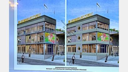 Grafik: Rethmeierschlaich Architekten
Etwas weniger Glas als ursprünglich geplant hat die neue Fassade des Hauses der Luisenburg (rechtes Bild).