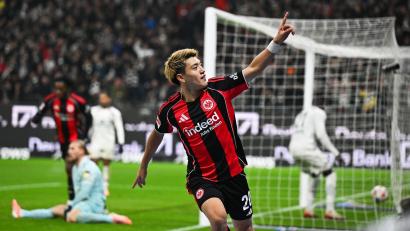 Bild: Arne Dedert/dpa
Erzielte das Siegtor für Frankfurt: Ritsu Doan.