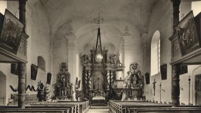 Bild: Horst Pirner
So sah die Simultankirche St. Georg in Königstein ursprünglich aus, als sie für beide Konfessionen genutzt wurde.