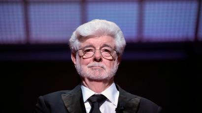 Bild: Andreea Alexandru/Invision/AP/dpa
„Star Wars“-Schöpfer George Lucas tritt als Museums-Gründer in Aktion. (Archivbild)