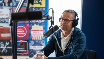 Archivbild: Noah Wegmüller-Kocher
Der sportliche Leiter der Blue Devils Jürgen Rumrich zieht im Zuge der 100. Folge des Powerplay-Podcasts und der Deutschland-Cup-Pause ein erstes Fazit zur Saison der Blue Devils Weiden.