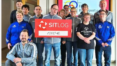 Bild: HPZ-RehaSportverein
Die Leichtathleten des RehaSportvereines des Heilpädagogischen Zentrums (HPZ) Irchenrieth freuten sich über eine Spende des Altenstädter Unternehmens Sitlog.