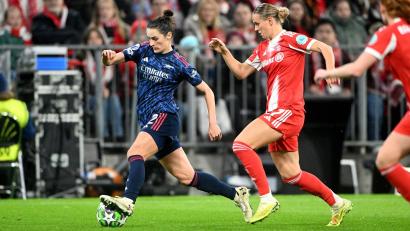 Bild: Jens Niering/dpa
Spielerin des Spiels: Klara Bühl war einmal mehr Vorbereiterin gegen den FC Arsenal.