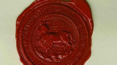 Bild: Stadt Auerbach
Das Museum34 zeigt das älteste Siegel der Stadt Auerbach.