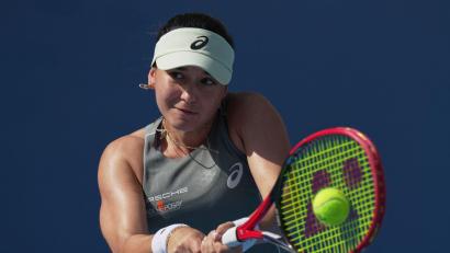 Bild: Andy Wong/AP/dpa
Tennisspielerin  Eva Lys erhält Tausende Hassnachrichten. (Archivfoto)