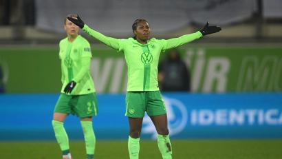 Bild: Swen Pförtner/dpa
Brachte ihr Team auf Siegkurs: Lineth Beerensteyn vom VfL Wolfsburg