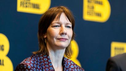 Bild: Michael Matthey/dpa
Schauspielerin Sandra Hüller beim Braunschweig International Film Festival: Sie ist dort Stargast und wird mit dem Hauptpreis ausgezeichnet.