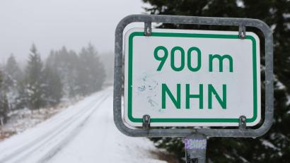 Bild: Matthias Bein/dpa
Ab einer Höhe von 400 bis 600 Meter kann es schneien.