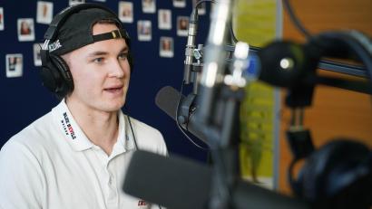 Bild: Gabi Schönberger
Conner McLeod, dritter Goalie der Blue Devils Weiden, war in der neuen Folge des Podcasts "Powerplay" zu Gast.