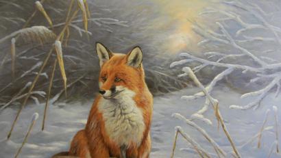 Bild: Künstlergemeinschaft
"Winterfuchs" von Erich Graf.
