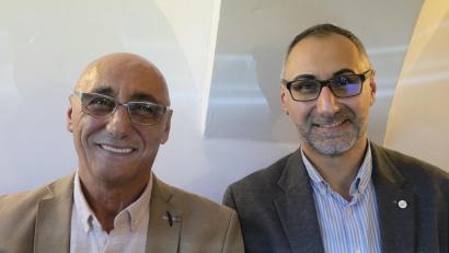 Bild: gsp
Aydin Ayten (links) mit seinem Sohn Tuncer, dem neuen OB-Kandidaten von Amberger Bunt.