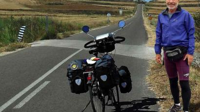 Bild: Helmut Schuller
Helmut Schuller bewältigt per Rad den Jakobsweg.