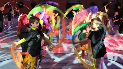 Bild: gsp
Gelebte Inklusion: Die Kinder der Albert-Schweitzer-Schule gemeinsam mit der Rupert-Egenberger-Schule.