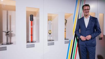 Bild: Rolf Vennenbernd/dpa
Wirbt für Olympische und Paralympische Spiele in NRW: Ministerpräsident Hendrik Wüst (CDU). (Archivfoto)