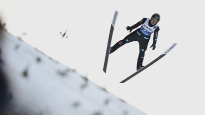 Bild: Hendrik Schmidt/dpa
Philipp Raimund hat es mit dem deutschen Mixed-Team nicht auf das Podest geschafft. (Archivbild)