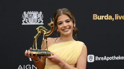 Bild: Felix Hörhager/dpa
Das erste Album der Berlinerin soll noch vor Weihnachten erscheinen. (Archivbild)