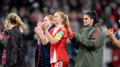 Bild: Jens Niering/dpa
Für die Fußballerinnen des FC Bayern gibt es in der Champions League weiter Grund zur Freude.