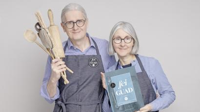 Bild: Antonia und Alexander Feig
Antonia und Alexander Feig mit ihrem neuen Buch "Fei Guad".