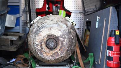 Bild: Felix Hörhager/dpa
Die Bombe wurde erfolgreich entschärft.