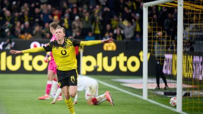 Bild: Bernd Thissen/dpa
Samstag noch Torschütze, am Dienstag in der Champions League eine Pause: Maximilian Beier kann gegen Villarreal nicht spielen