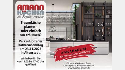 Bild: exb
Das Küchenstudio Amann lädt zum verkaufsoffenen Kathreinsonntag ein.