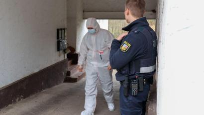 Bild: Brandon Lee Posse/dpa
Die Spurensicherung war vor Ort im Einsatz.