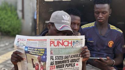 Bild: Sunday Alamba/AP/dpa
Viele Kinder bleiben weiterhin in Gefangenschaft. (Archivbild)