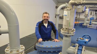 Bild: ge
Elmar Halk an seinem Arbeitsplatz in der Wasserversorgung.