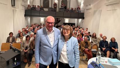 Bild: Tatjana Wein, HV SAD
Martin Rassau sprach auf Einladung des Hospizvereins über Tod und Humor.