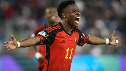 Bild: Bruno Fahy/Belga/dpa
Largie Ramazani wurde rassistisch beleidigt. (Archivfoto)