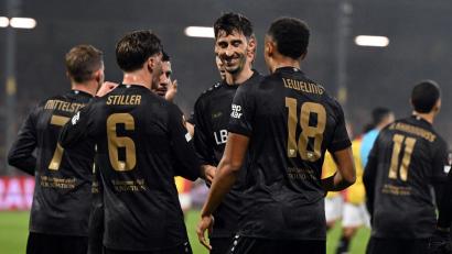 Bild: Federico Gambarini/dpa
Die VfB-Spieler hatten Grund zur Freude.