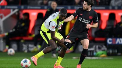 Bild: Federico Gambarini/dpa
Serhou Guirassy spielte in Leverkusen schwach und wurde vorzeitig ausgewechselt