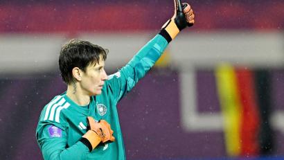 Bild: Uwe Anspach/dpa
Zukunft im DFB-Trikot weiter offen: Ann-Katrin Berger.