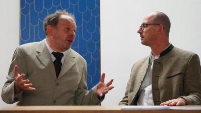 Bild: Veronika Biegerl
Ob Franz Goldmann (Thomas Gitter, rechts) und Josef Sorge (Martin Ebenhöch) wieder einen Deal aushandeln?