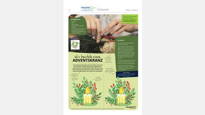 Bild: Oberpfalz Medien
Wir basteln einen Adventskranz.