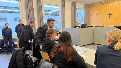 Bild: Gabi Schönberger
Der Angeklagte im Champagner-Prozess.