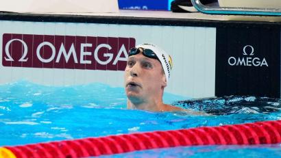 Bild: Vincent Thian/AP/dpa
Florian Wellbrock holt bei der Kurzbahn-EM Bronze. (Archivbild)