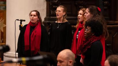 Bild: Hendrik Rosenboem
Das Vokalensemble "Major Sixth" begeisterte durch seine stimmliche Ausgewogenheit und saubere Intonation.