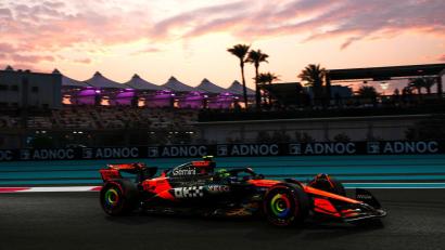 Bild: David Davies/PA Wire/dpa
Lando Norris - Erster im Klassement und Schnellster im Training.